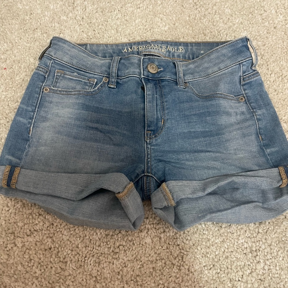 American Eagle Outfitters Women's Blue Denim Shorts